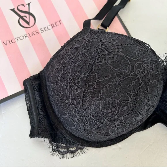 VICTORIAS SECRET VERY SEXY RING HARDWARE PUSH UP BRA SIZE 36C NWOT - Picture 3 of 16